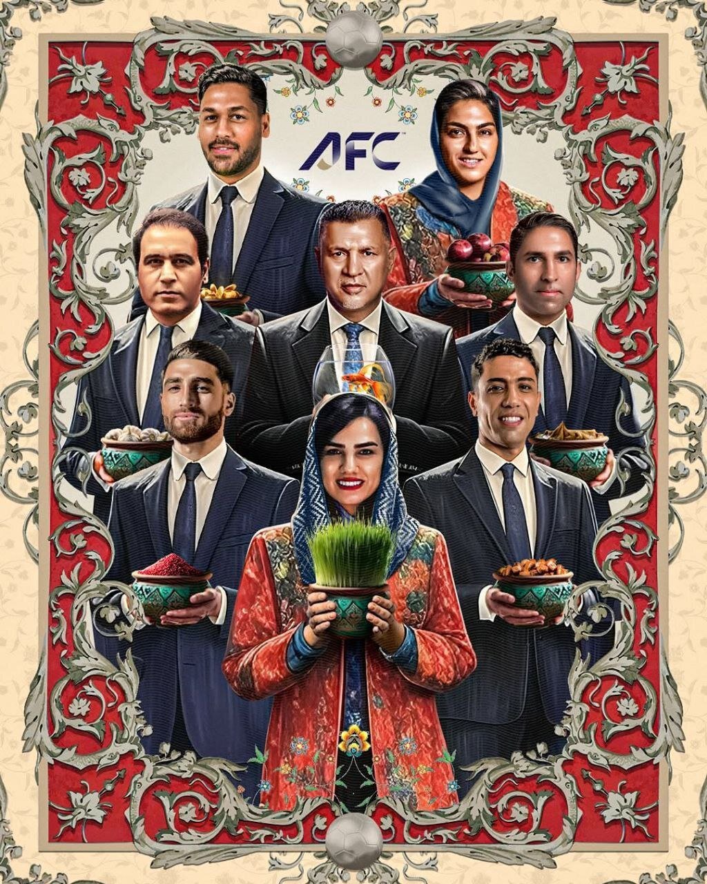 عکس از پوستر afc برای سال نوی ایرانیان