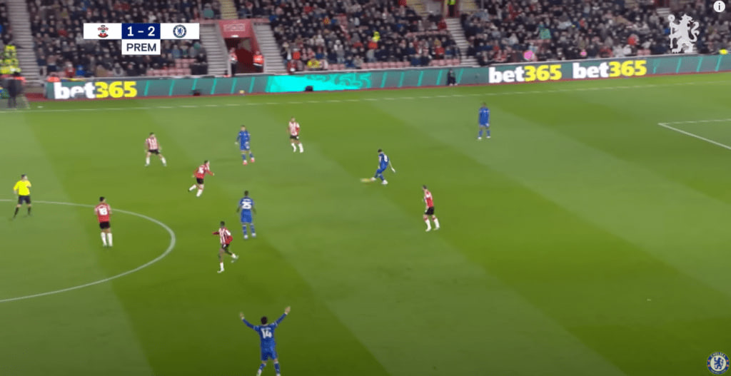 Enzo's Pass to Palmer vs Southampton